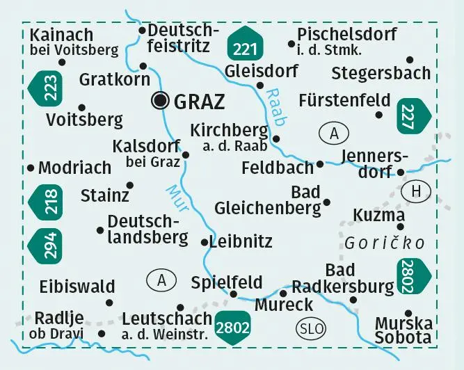Bild: 9783991218821 | KOMPASS Wanderkarten-Set 226 Südsteiermark, Graz, Leibnitz,...