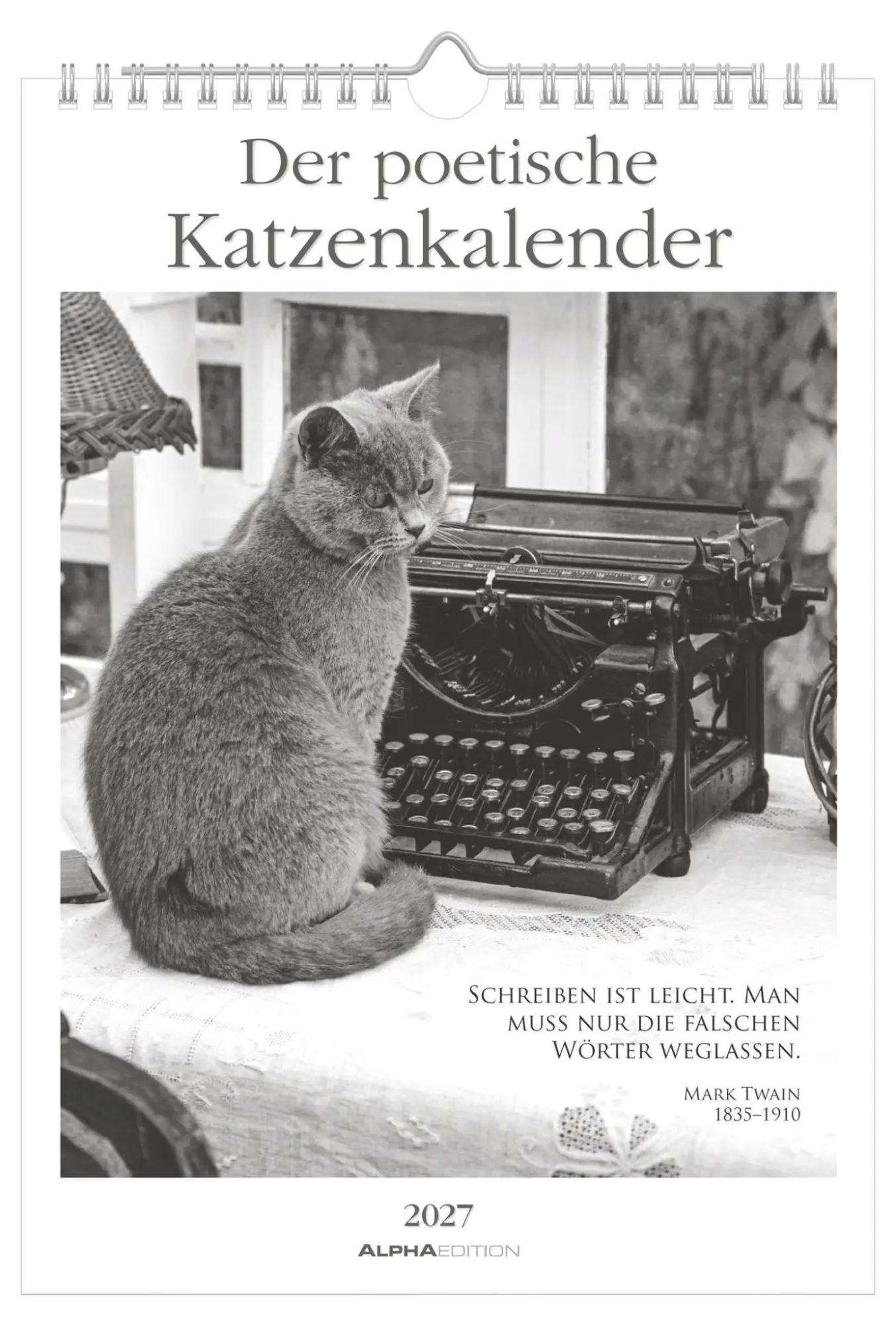 Cover: 4069095018921 | Der poetische Katzenkalender 2027 | Neumann Verlage GmbH &amp; Co KG
