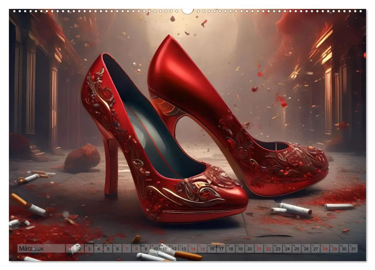 Bild: 9783457388921 | High Heels in Szene gesetzt (hochwertiger Premium Wandkalender 2026...