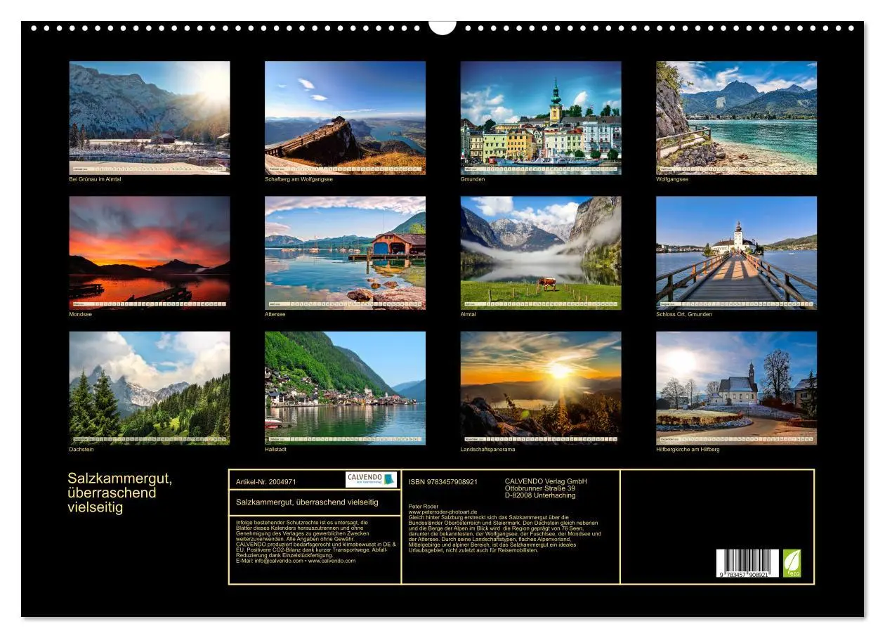 Bild: 9783457908921 | Salzkammergut, überraschend vielseitig (Wandkalender 2026 DIN A2...