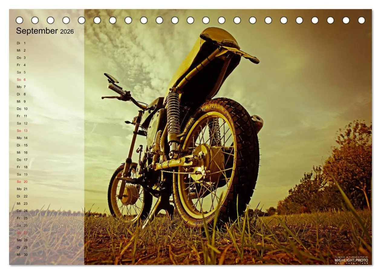 Bild: 9783516098921 | Simson S51 (Tischkalender 2026 DIN A5 quer), CALVENDO Monatskalender