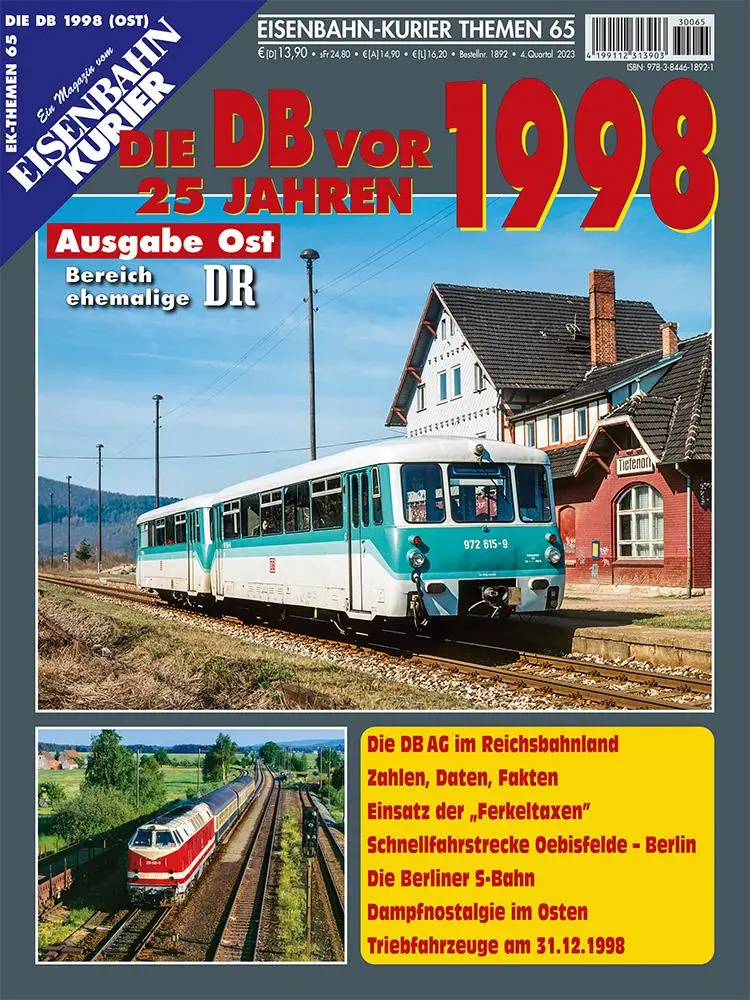 Cover: 9783844618921 | Die DB vor 25 Jahren - 1998 Ausgabe Ost | Taschenbuch | 98 S. | 2023