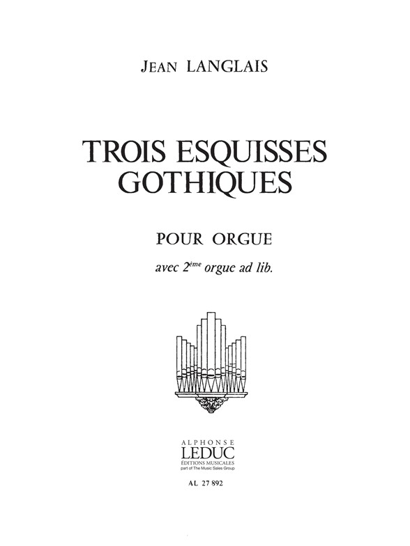 Cover: 9790046278921 | 3 Esquisses Gothiques | Jean Langlais | Buch | Alphonse Leduc