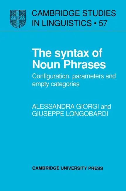 Cover: 9780521379021 | The Syntax of Noun Phrases | Alessandra Giorgi (u. a.) | Taschenbuch