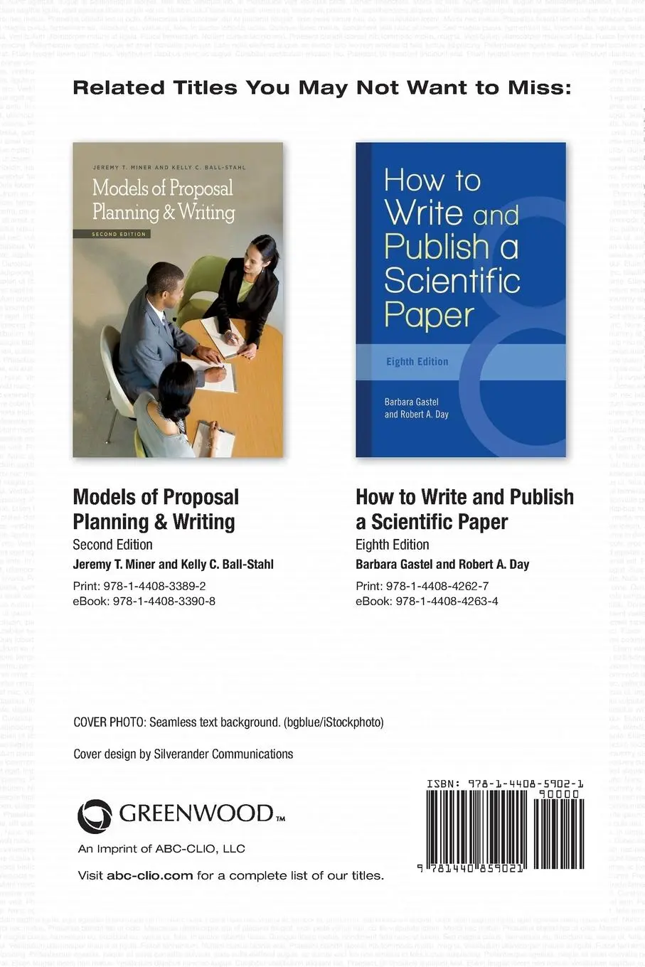 Rückseite: 9781440859021 | Writing and Publishing Your Book | A Guide for Experts in Every Field