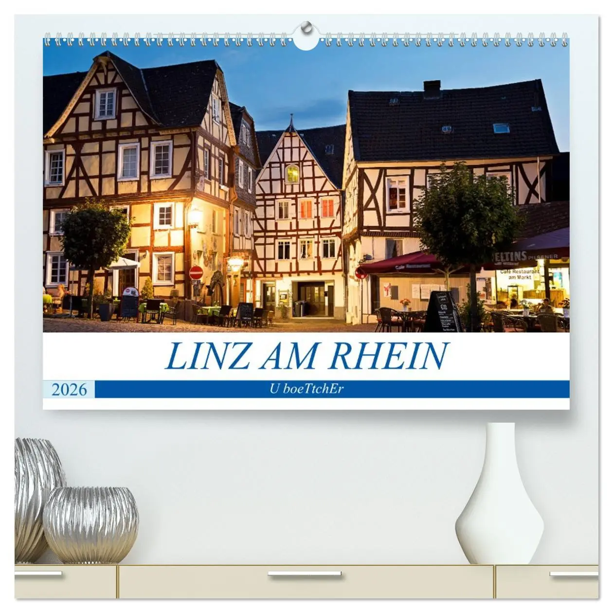 Cover: 9783457729021 | LINZ AM RHEIN (hochwertiger Premium Wandkalender 2026 DIN A2 quer),...