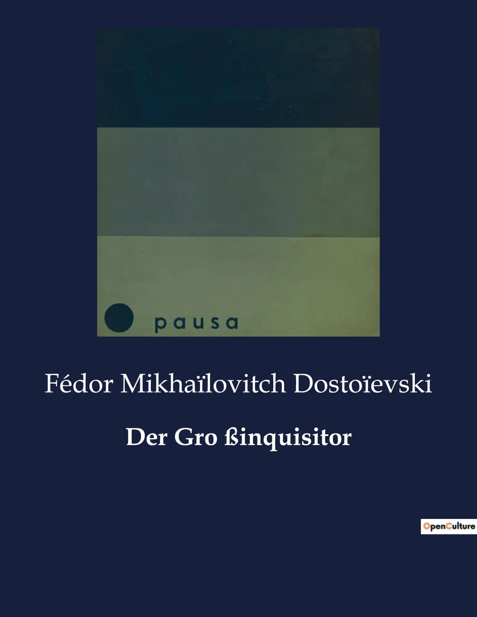 Cover: 9791041949021 | Der Gro ßinquisitor | Fédor Mikhaïlovitch Dostoïevski | Taschenbuch