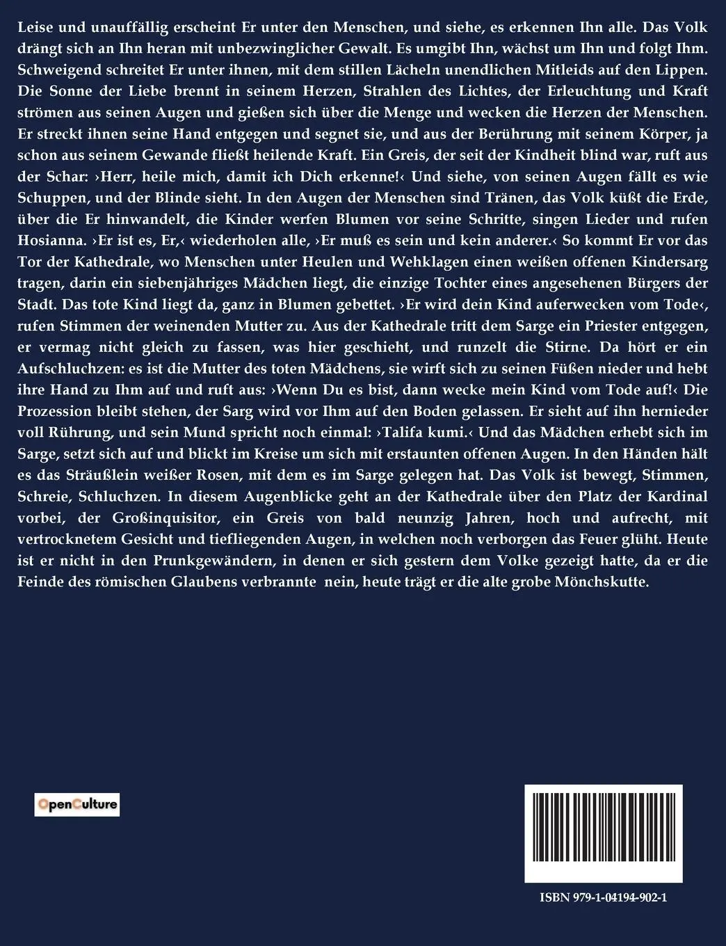 Rückseite: 9791041949021 | Der Gro ßinquisitor | Fédor Mikhaïlovitch Dostoïevski | Taschenbuch