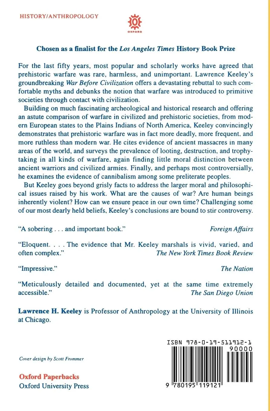 Rückseite: 9780195119121 | War Before Civilization | Lawrence H. Keeley (u. a.) | Taschenbuch