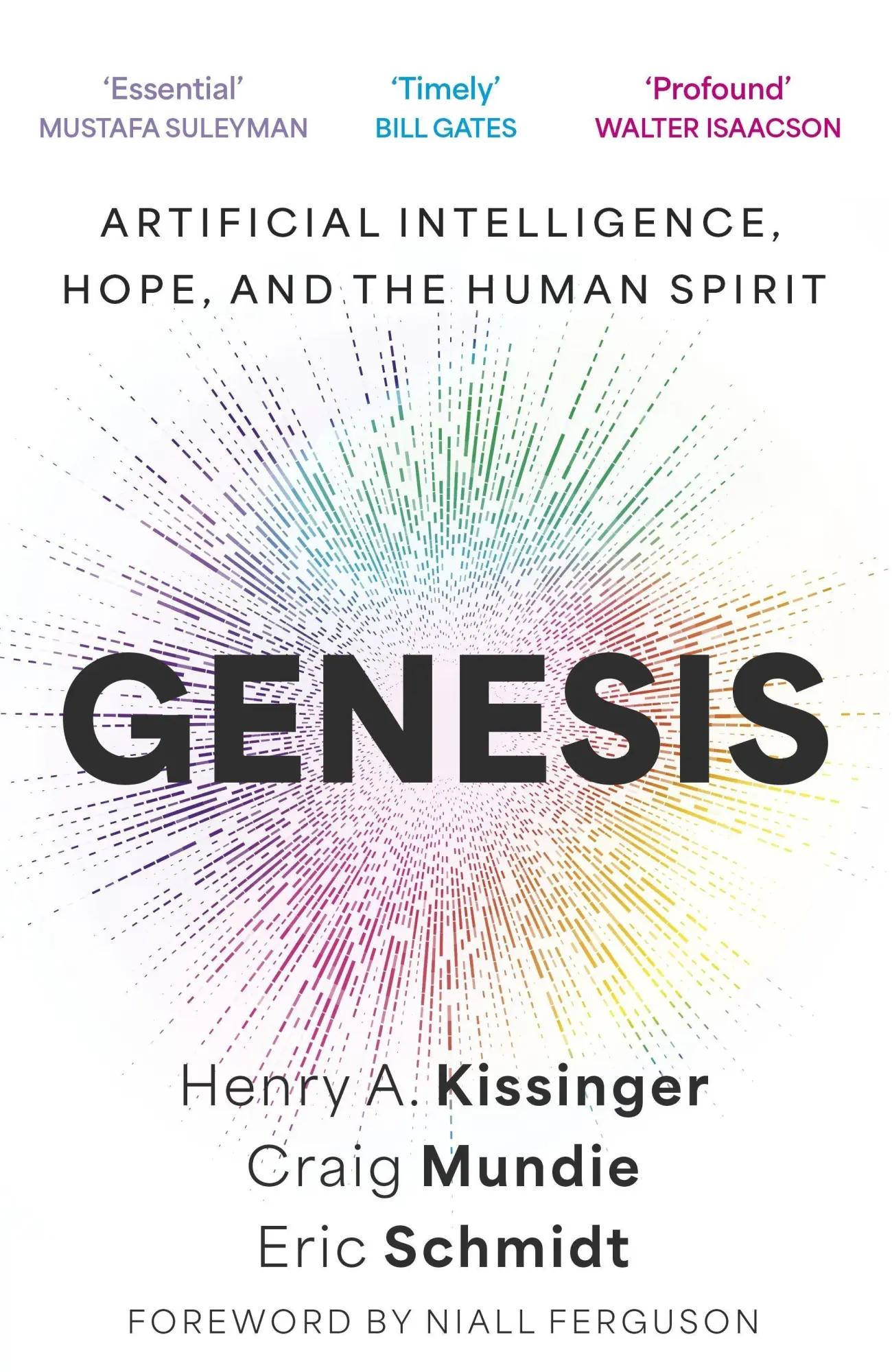 Cover: 9781399819121 | Genesis | Artificial Intelligence, Hope, and the Human Spirit | Buch