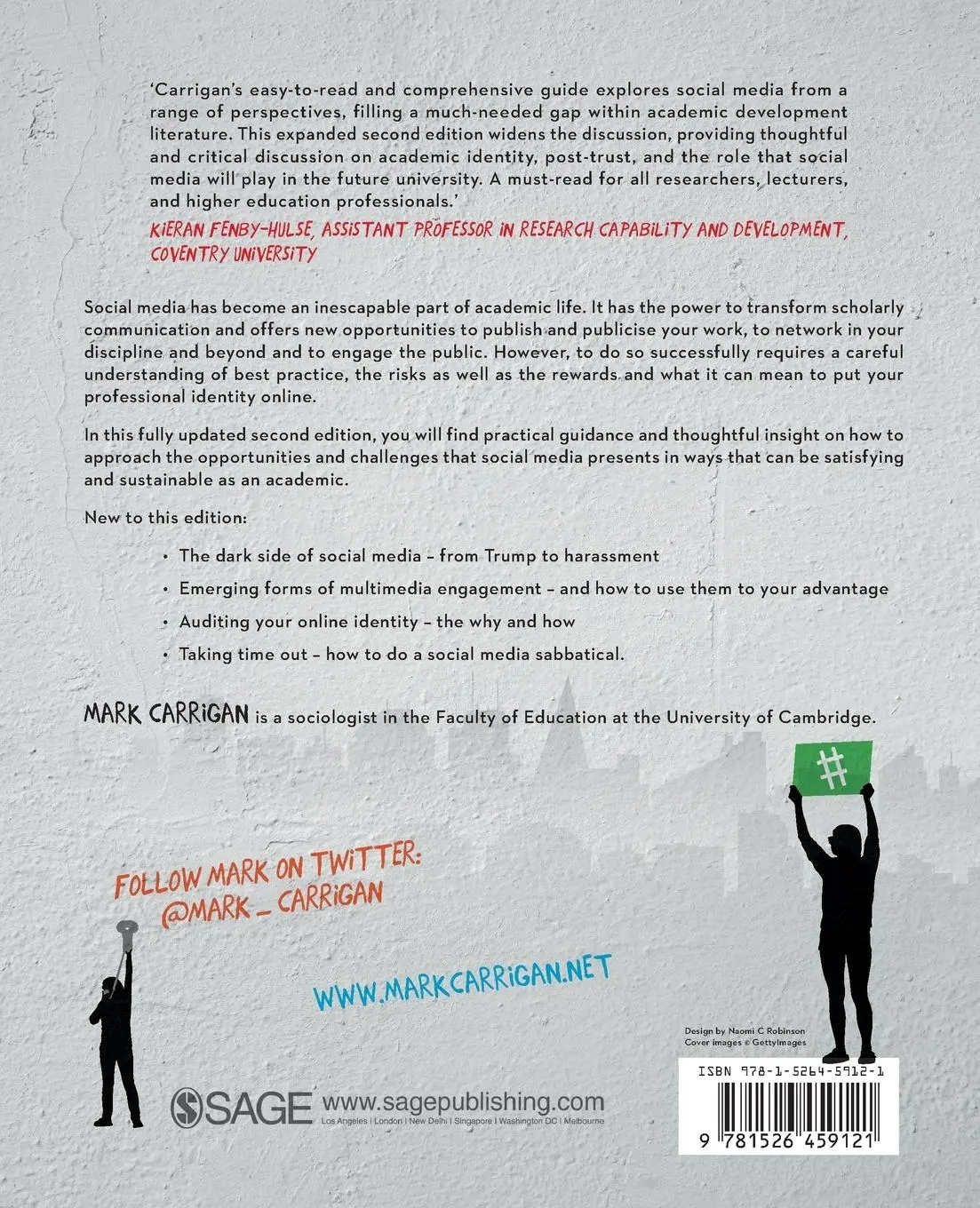 Rückseite: 9781526459121 | Social Media for Academics | Mark Carrigan | Taschenbuch | Englisch