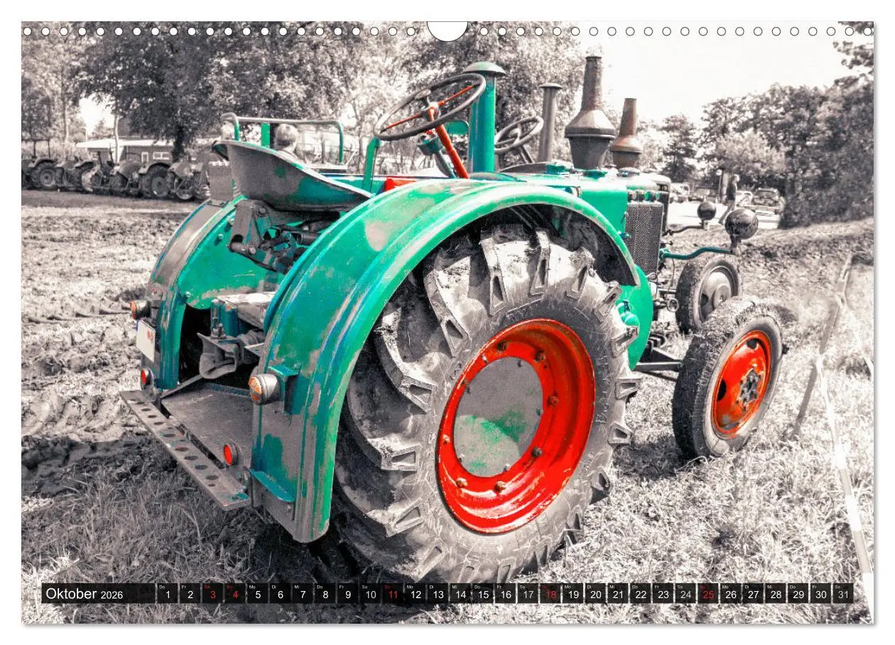 Bild: 9783457889121 | Trecker-Liebhaber (Wandkalender 2026 DIN A3 quer), CALVENDO...