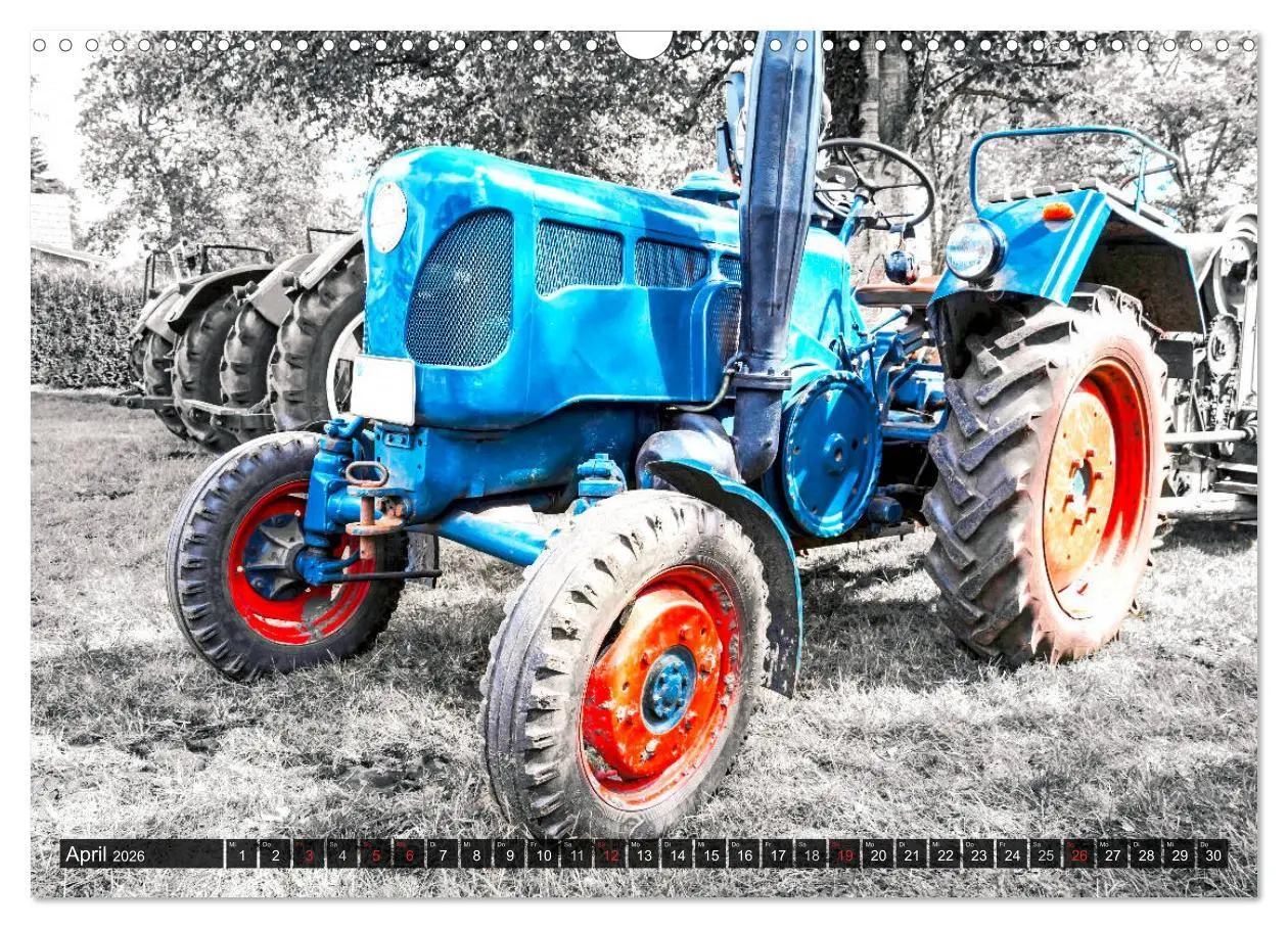 Bild: 9783457889121 | Trecker-Liebhaber (Wandkalender 2026 DIN A3 quer), CALVENDO...