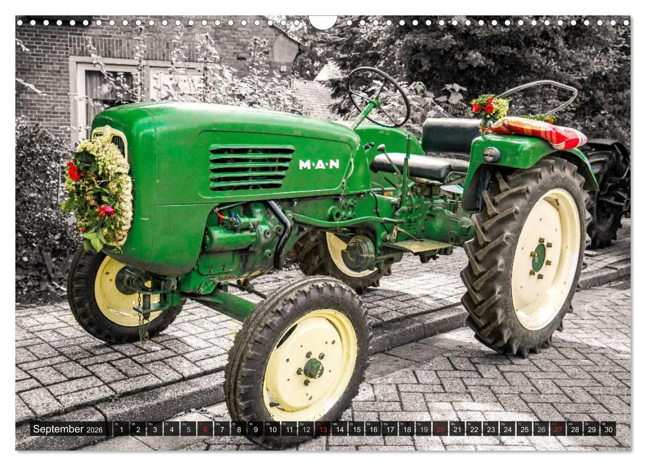 Bild: 9783457889121 | Trecker-Liebhaber (Wandkalender 2026 DIN A3 quer), CALVENDO...