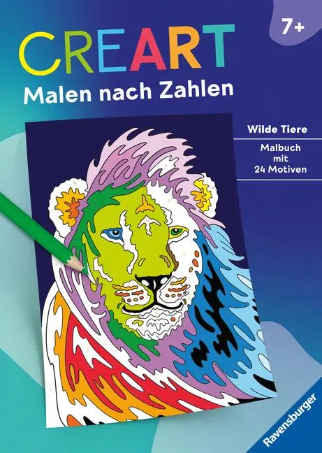 Cover: 9783473489121 | CreArt Malen nach Zahlen ab 7: Wilde Tiere | Maja Wagner | Taschenbuch