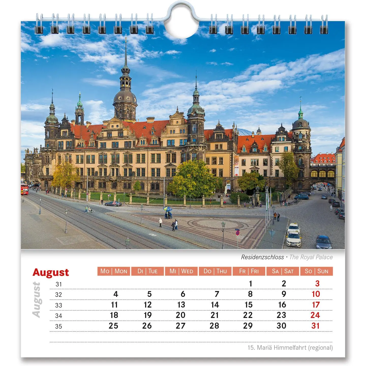 Bild: 4250582399221 | Kalender Dresden 2026 | 13,5x14 cm - Tischkalender | B&amp;V Verlag | 2026