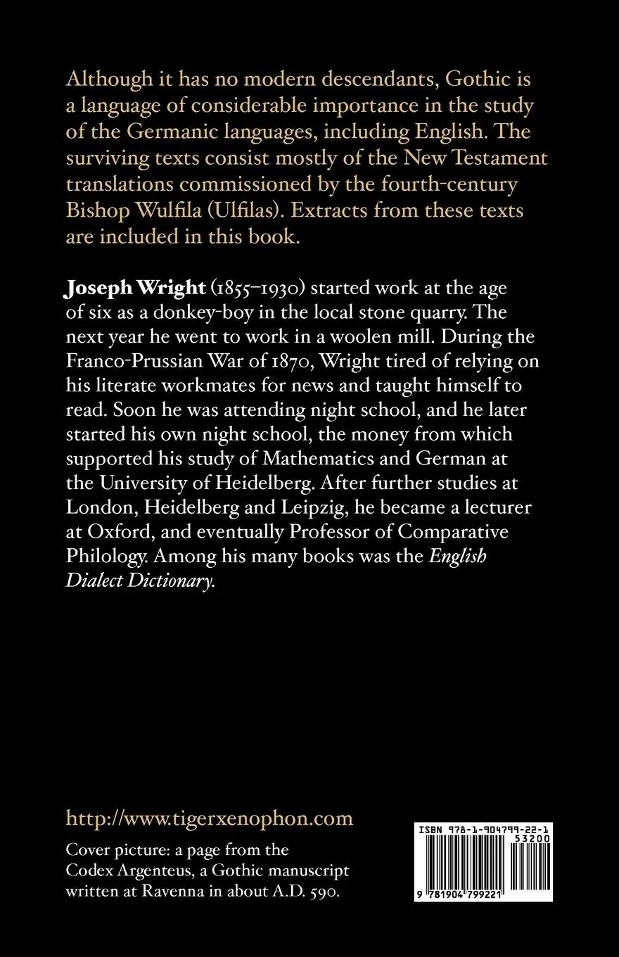 Rückseite: 9781904799221 | Grammar of the Gothic Language | J. Wright | Taschenbuch | Englisch