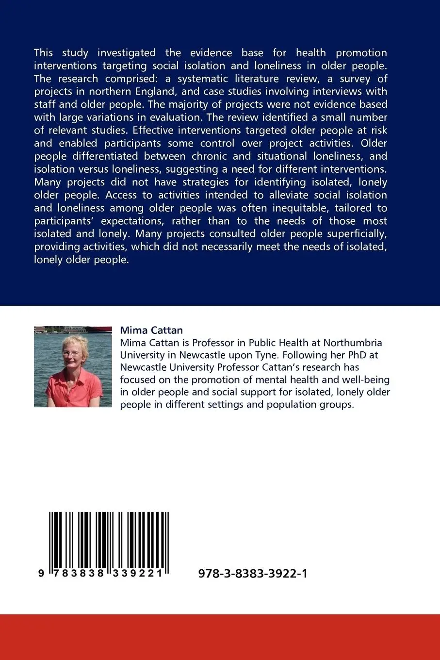 Rückseite: 9783838339221 | Preventing social isolation and loneliness among older people | Cattan