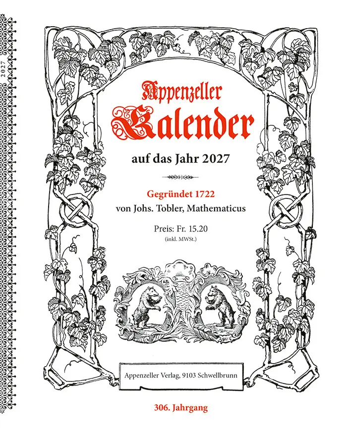 Appenzeller Kalender 2027