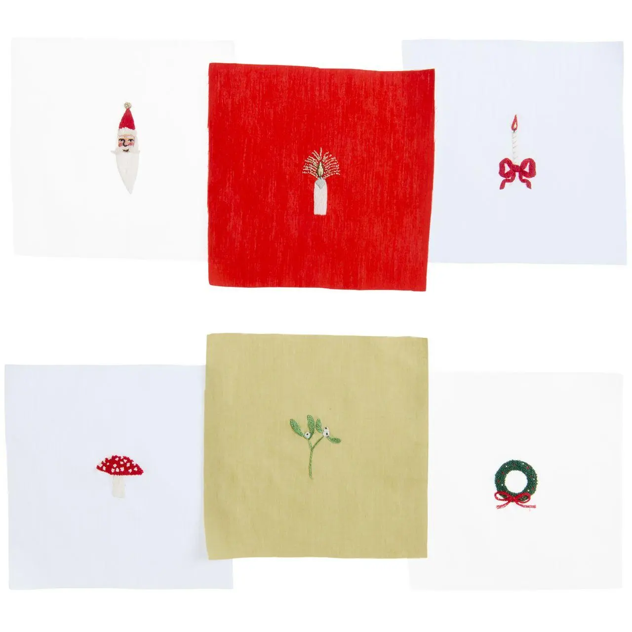 Stickp. Vorgezeichnet, Stoffzuschnitte Weihnachten