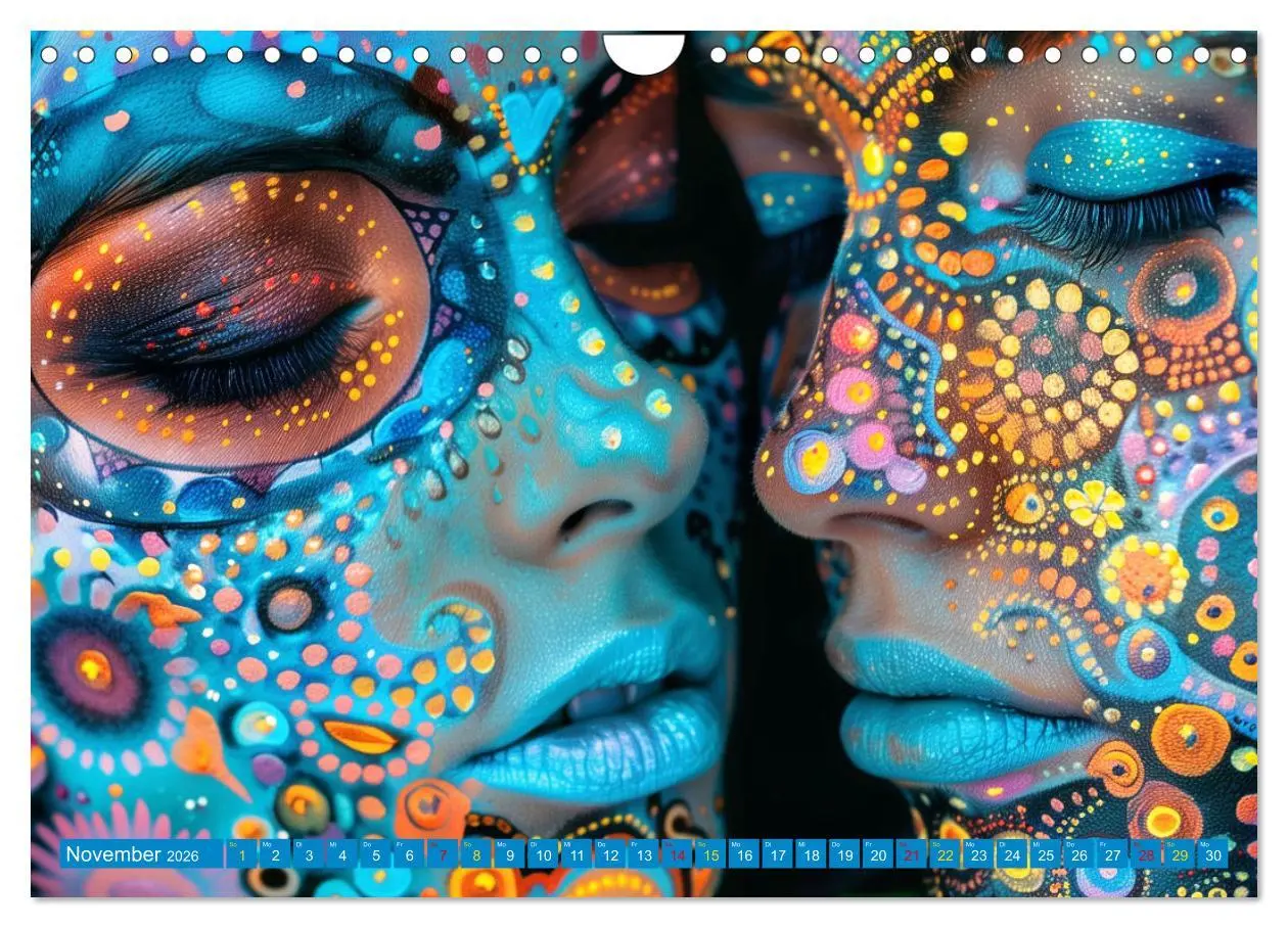 Bild: 9783457319321 | Faszination Bodypainting (Wandkalender 2026 DIN A4 quer), CALVENDO...