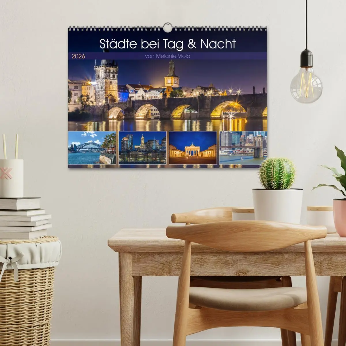 Bild: 9783457559321 | Städte bei Tag und Nacht (Wandkalender 2026 DIN A3 quer), CALVENDO...
