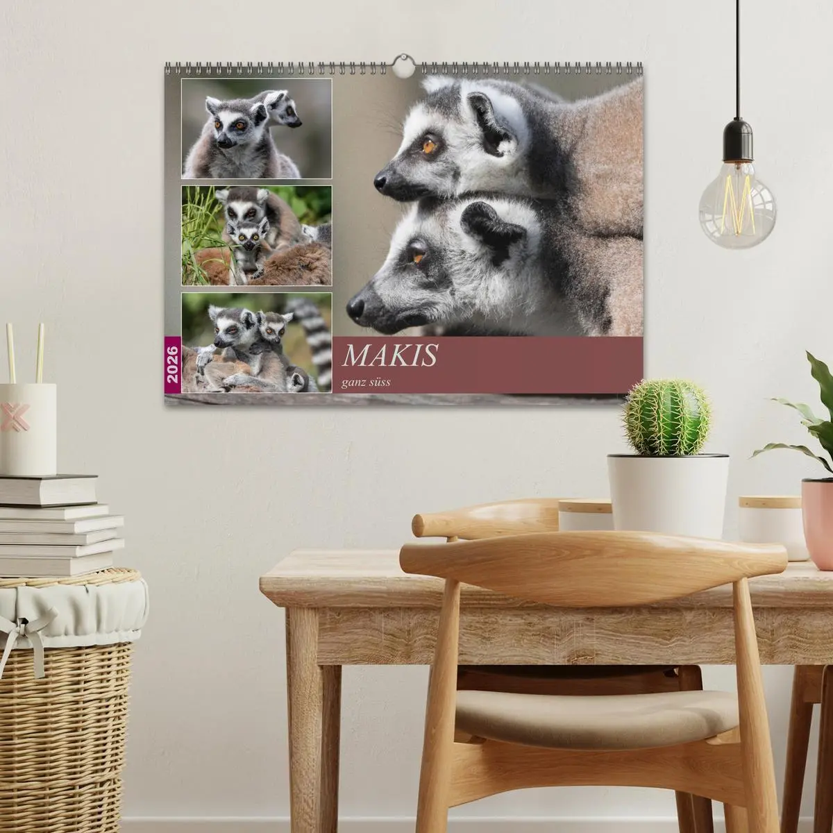 Bild: 9783457869321 | Makis ganz süss (Wandkalender 2026 DIN A3 quer), CALVENDO...