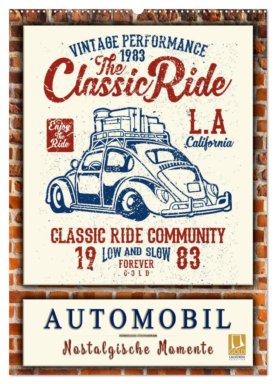 Cover: 9783516409321 | Automobil - nostalgische Momente (Wandkalender 2026 DIN A2 hoch),...