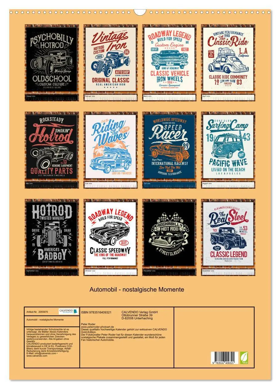 Bild: 9783516409321 | Automobil - nostalgische Momente (Wandkalender 2026 DIN A2 hoch),...