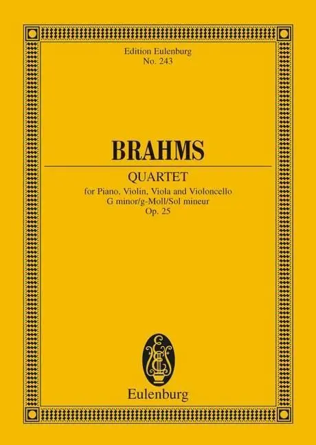 Cover: 9783795769321 | Klavierquartett g-Moll | op. 25. Klavierquartett. Studienpartitur.
