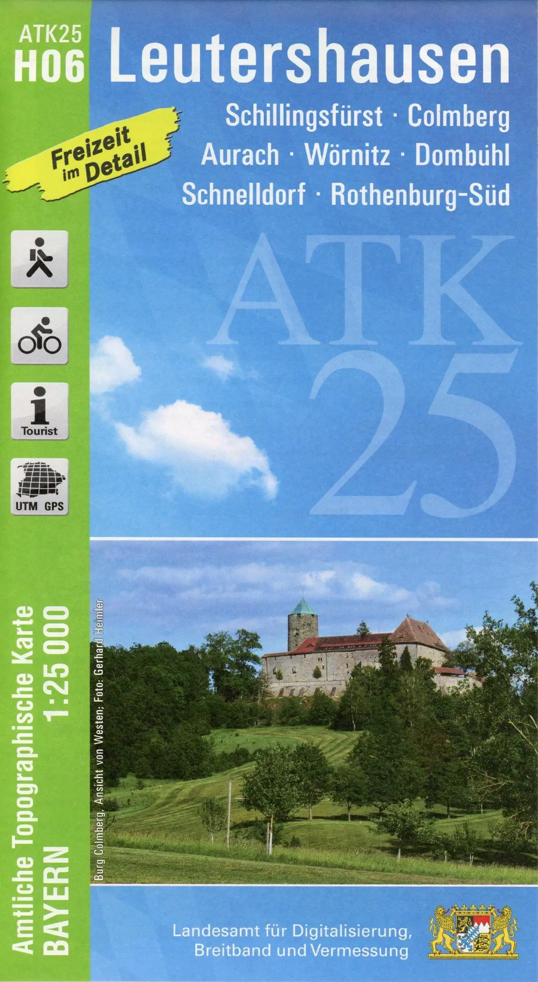 Cover: 9783899339321 | Leutershausen 1:25 000 | Digitalisierung | (Land-)Karte | Deutsch