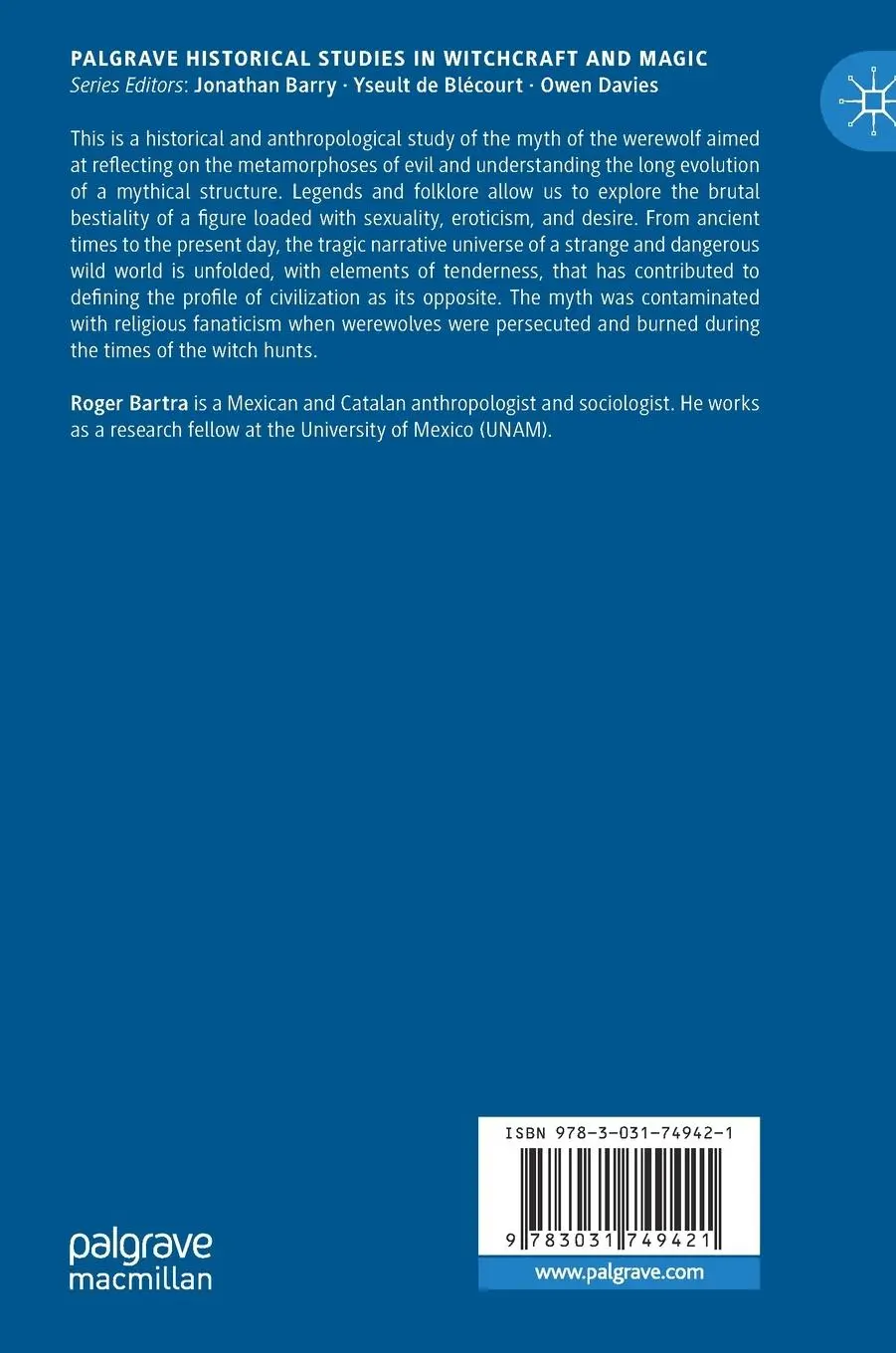 Rückseite: 9783031749421 | The Myth of the Werewolf | Roger Bartra | Buch | xii | Englisch | 2024