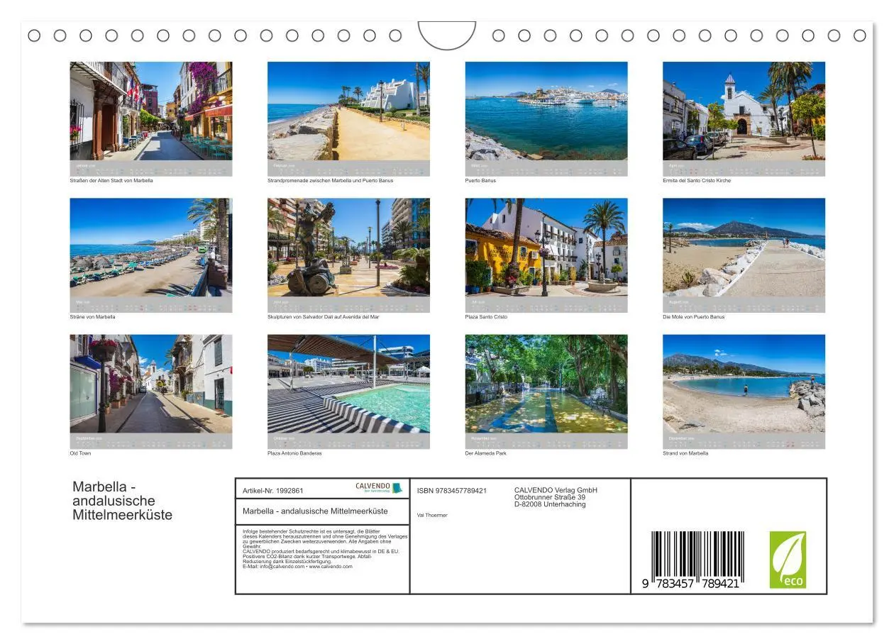Bild: 9783457789421 | Marbella - andalusische Mittelmeerküste (Wandkalender 2026 DIN A4...