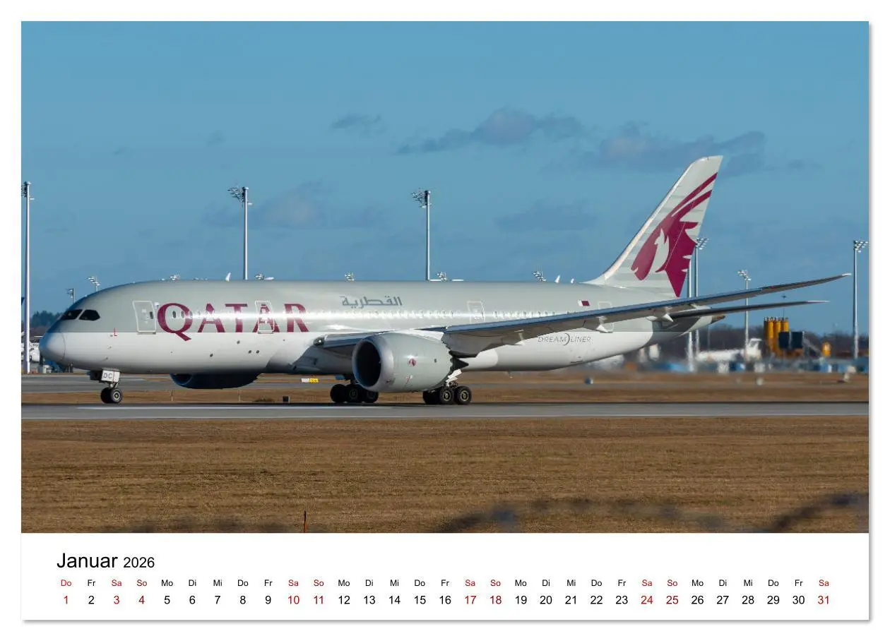 Bild: 9783516639421 | Boeing 787 Kalender (Wandkalender 2026 DIN A3 quer), CALVENDO...