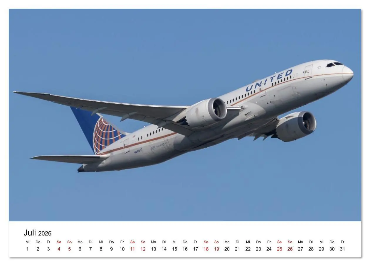 Bild: 9783516639421 | Boeing 787 Kalender (Wandkalender 2026 DIN A3 quer), CALVENDO...