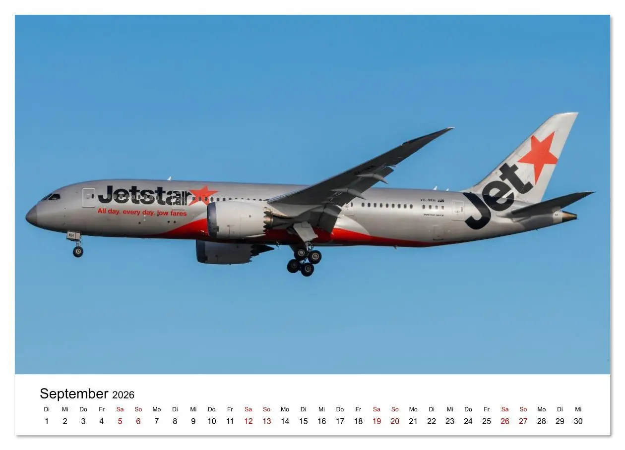 Bild: 9783516639421 | Boeing 787 Kalender (Wandkalender 2026 DIN A3 quer), CALVENDO...