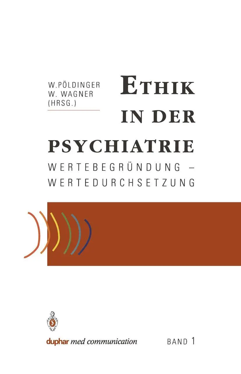 Cover: 9783540539421 | Ethik in der Psychiatrie | Wertebegründung - Wertedurchsetzung | Buch