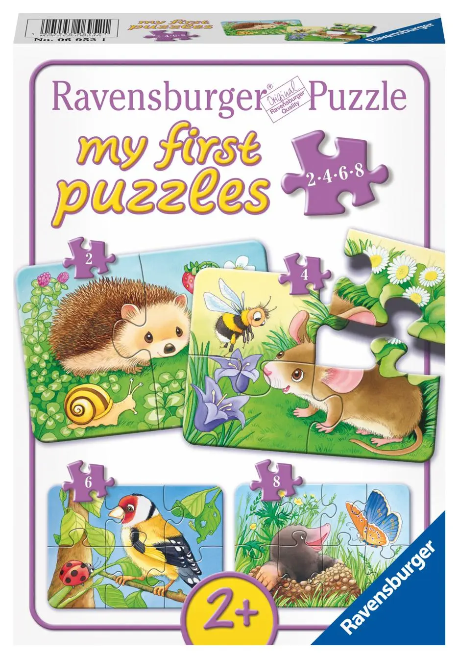 Cover: 4005556069521 | Süße Gartenbewohner. My first Puzzles. 4 Motive | Spiel | 06952 | 2017