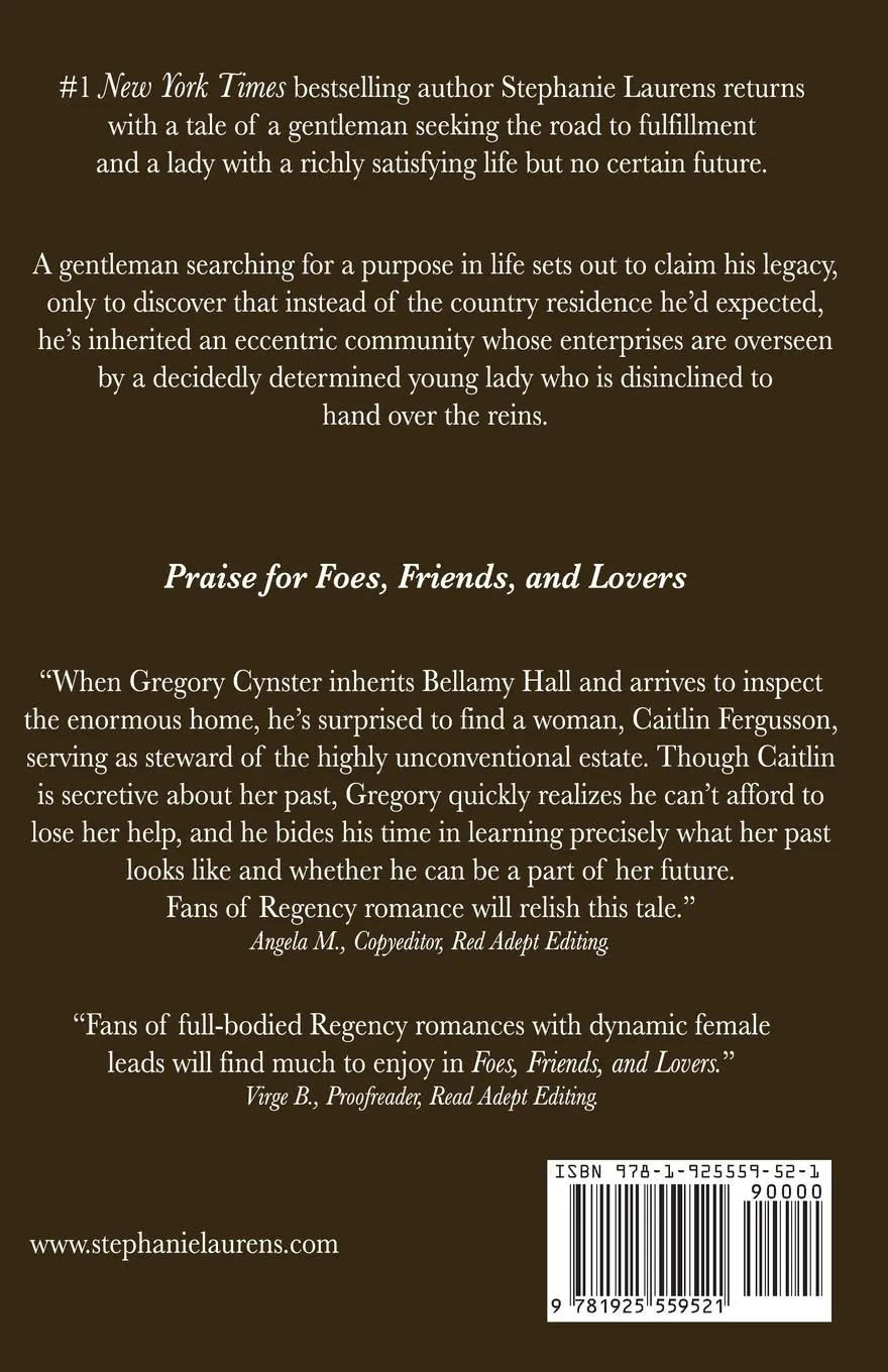 Rückseite: 9781925559521 | Foes, Friends, and Lovers | Stephanie Laurens | Taschenbuch | Englisch