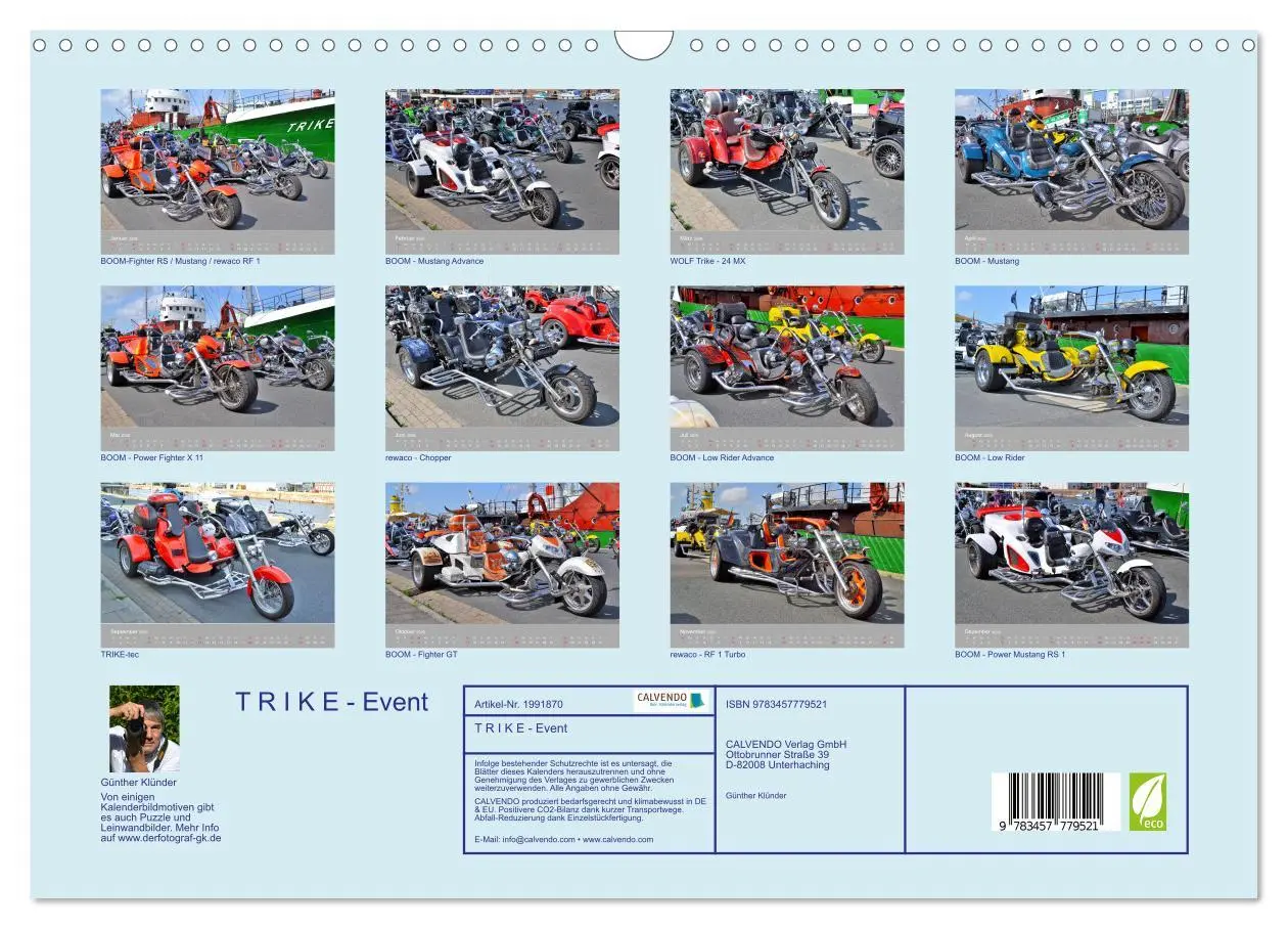 Bild: 9783457779521 | T R I K E - Event (Wandkalender 2026 DIN A3 quer), CALVENDO...