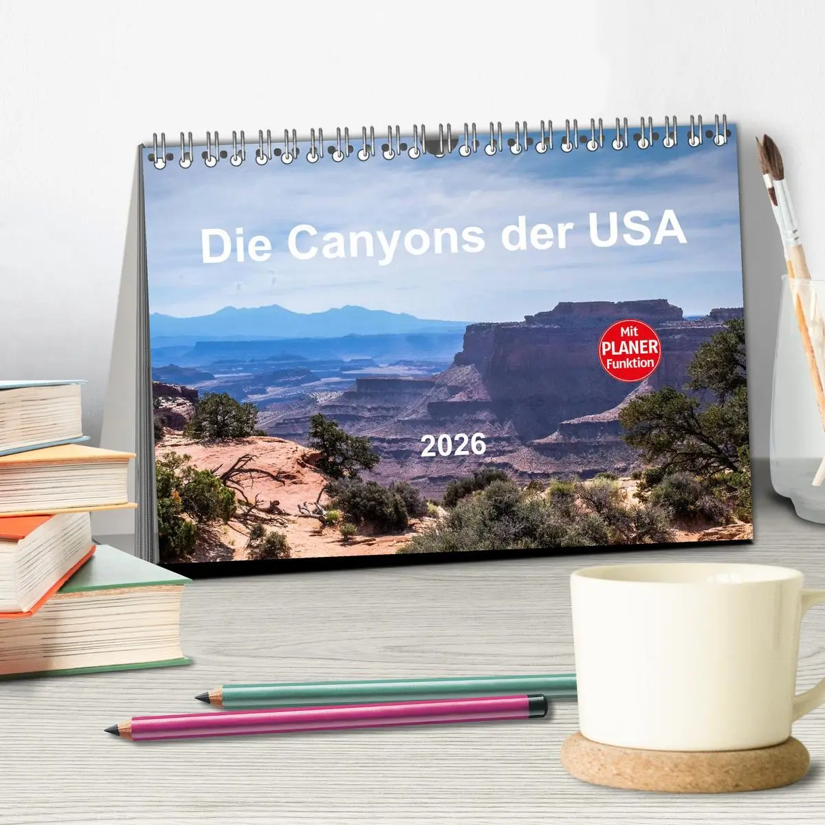 Bild: 9783516009521 | Die Canyons der USA (Tischkalender 2026 DIN A5 quer), CALVENDO...