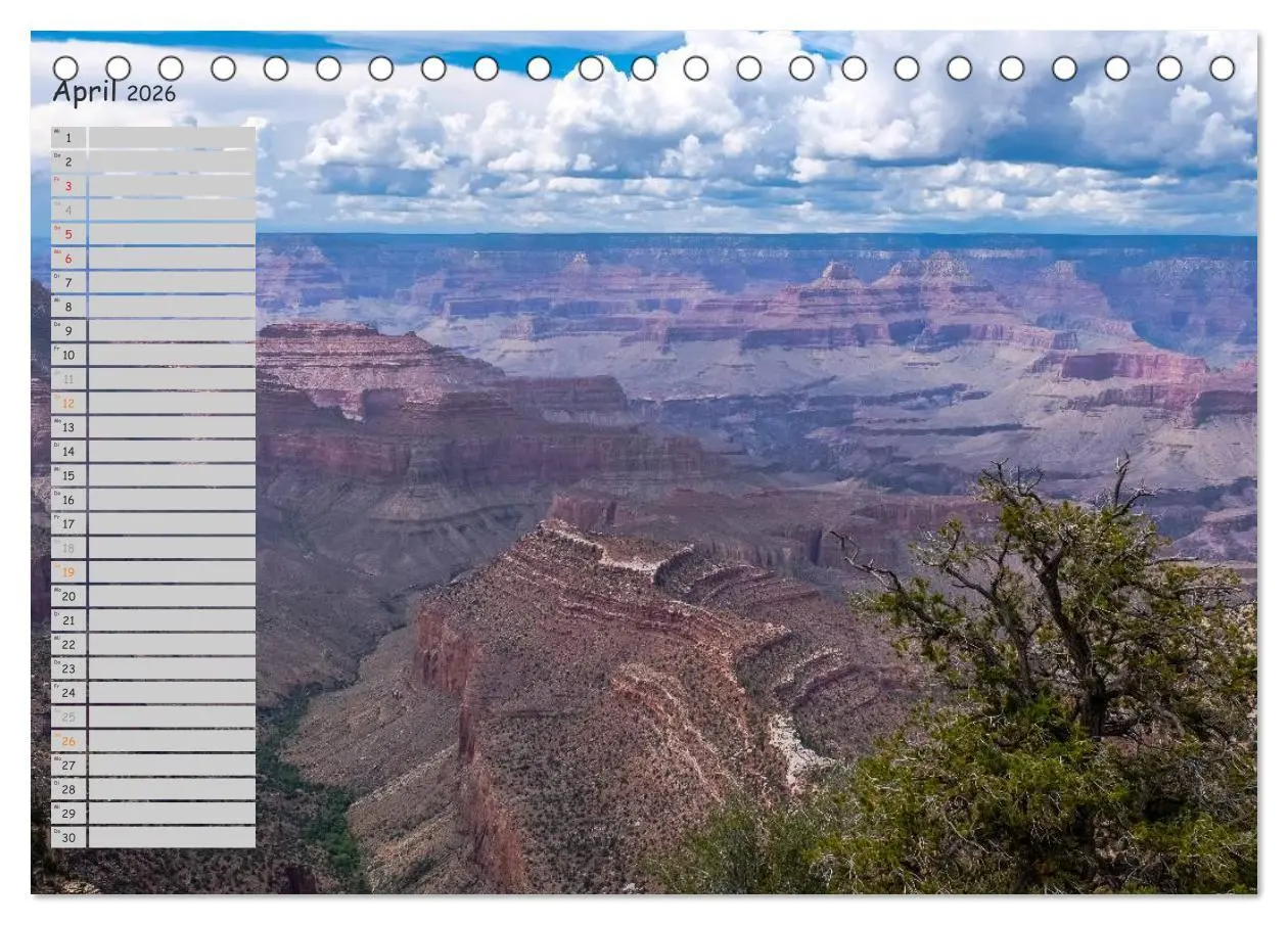 Bild: 9783516009521 | Die Canyons der USA (Tischkalender 2026 DIN A5 quer), CALVENDO...