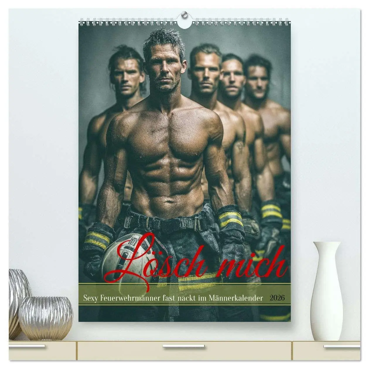 Cover: 9783516629521 | Lösch mich - Sexy Feuerwehrmänner fast nackt im Männerkalender...