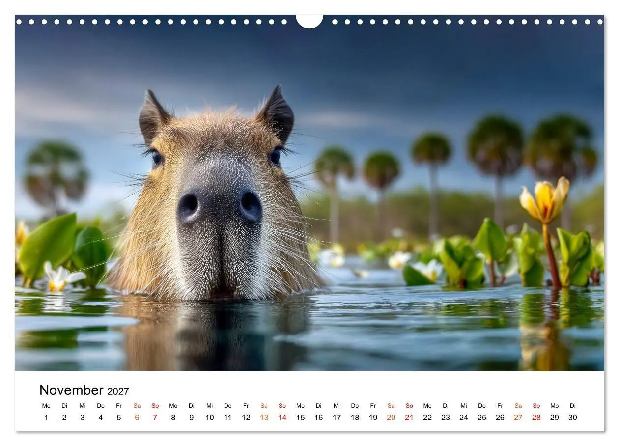 Bild: 9783516799521 | Capybara - die Ruhe als Lebensform (Wandkalender 2027 DIN A3 quer),...