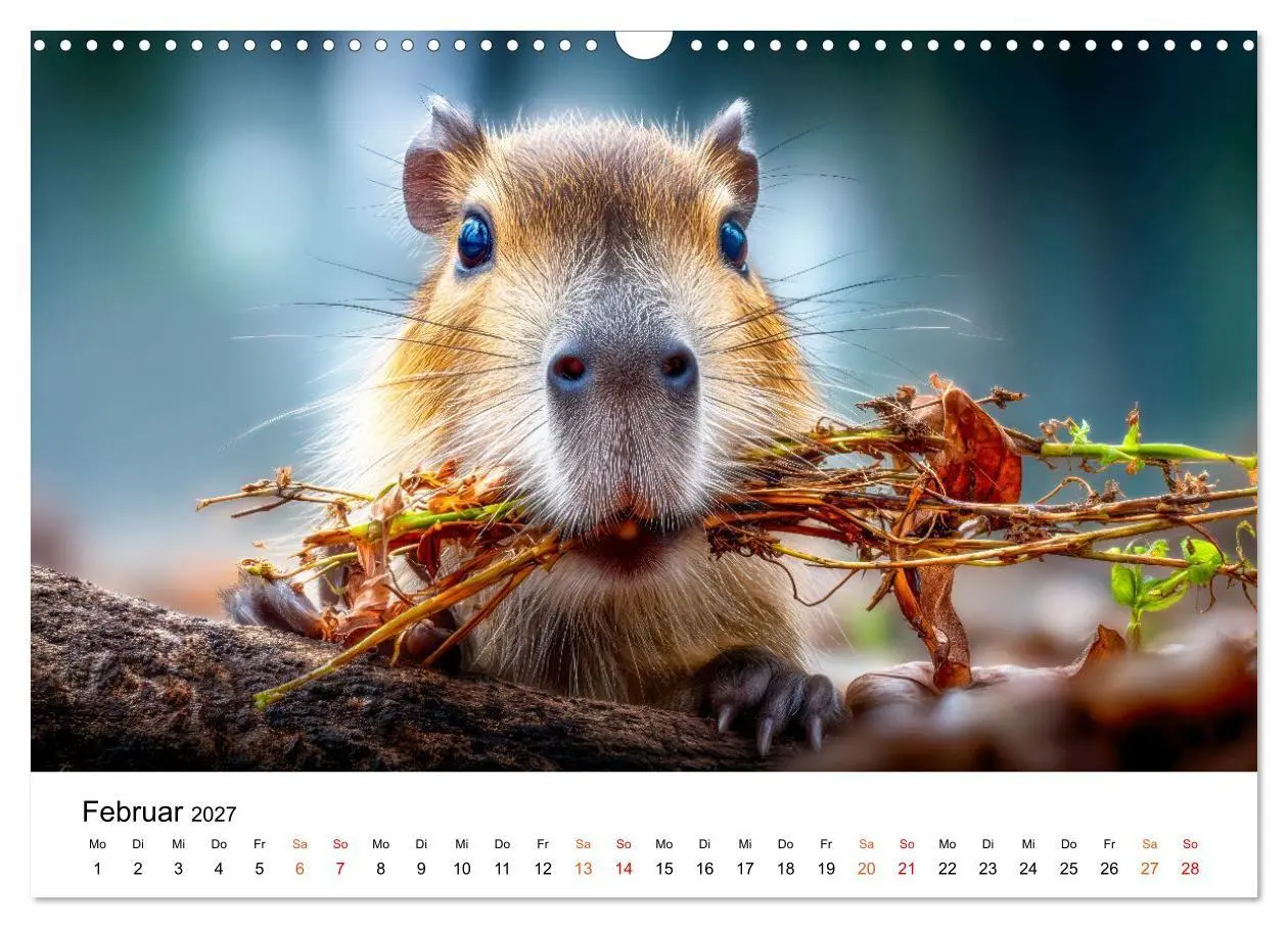 Bild: 9783516799521 | Capybara - die Ruhe als Lebensform (Wandkalender 2027 DIN A3 quer),...