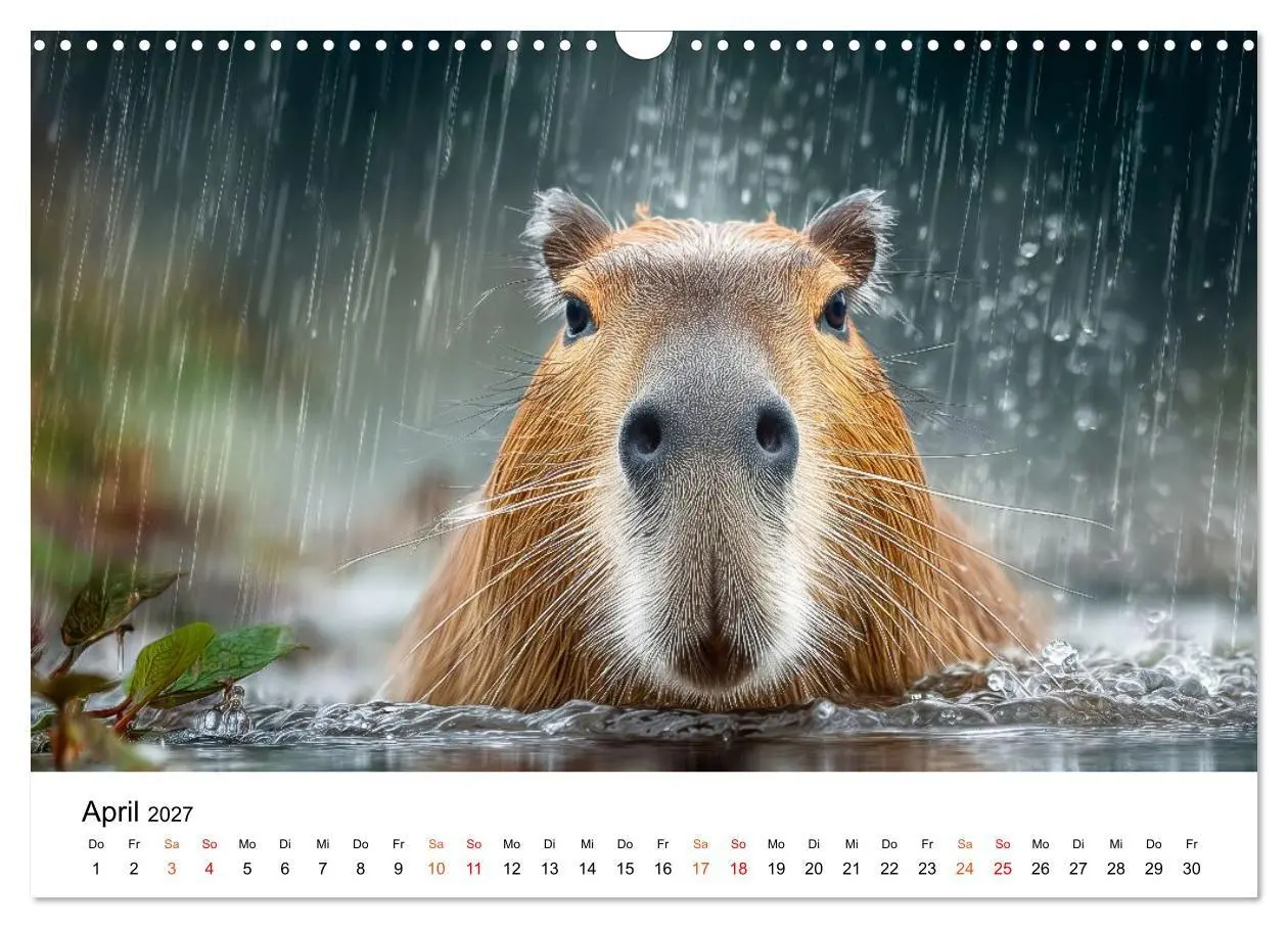 Bild: 9783516799521 | Capybara - die Ruhe als Lebensform (Wandkalender 2027 DIN A3 quer),...