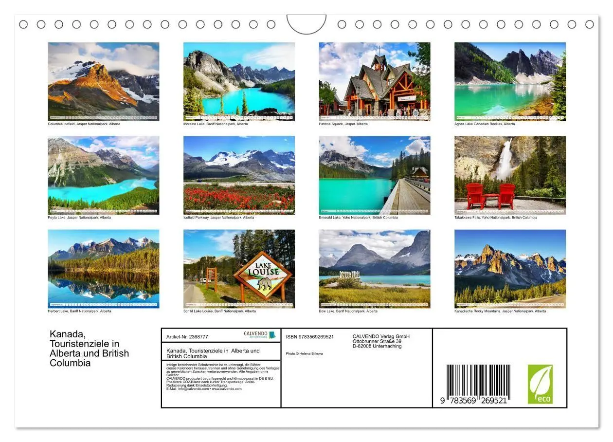 Bild: 9783569269521 | Kanada, Touristenziele in Alberta und British Columbia...