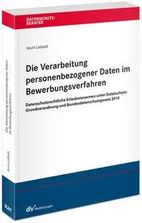 Cover: 9783800519521 | Die Verarbeitung personenbezogener Daten im Bewerbungsverfahren | Buch