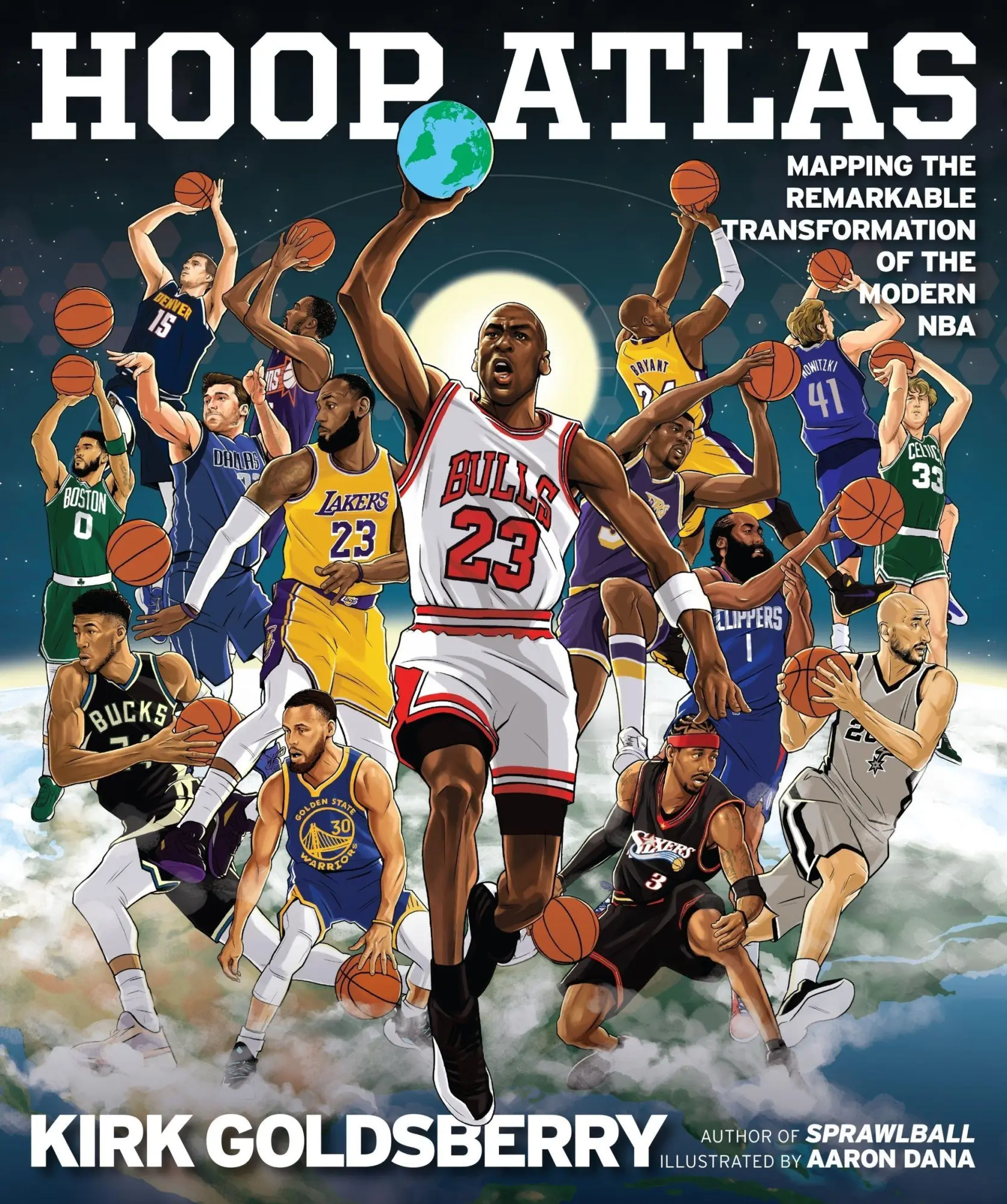 Cover: 9780063329621 | Hoop Atlas | Mapping the Remarkable Transformation of the Modern NBA