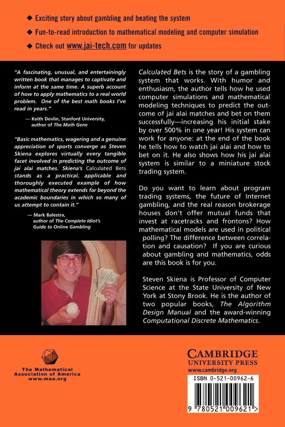 Rückseite: 9780521009621 | Calculated Bets | Steven S. Skiena | Taschenbuch | Englisch | 2007